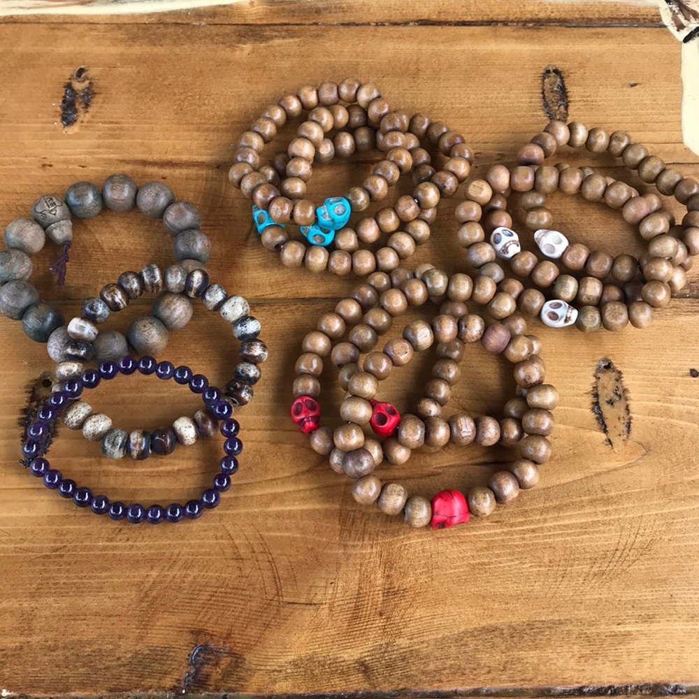 SOLD!!!! Costume jewellery beaded bracelets